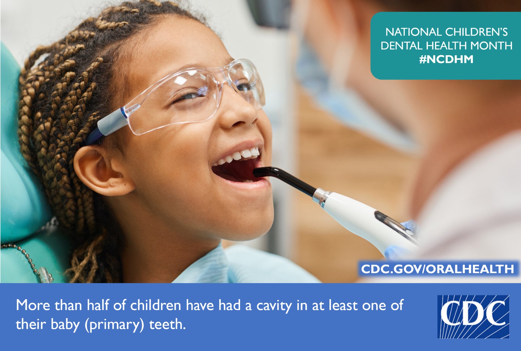 CDC on Twitter: '#DYK? Cavities are the most common chronic disease of  childhood. This #NCDHM, make sure your child is practicing good oral hygiene  by brushing their teeth twice a day, visiting