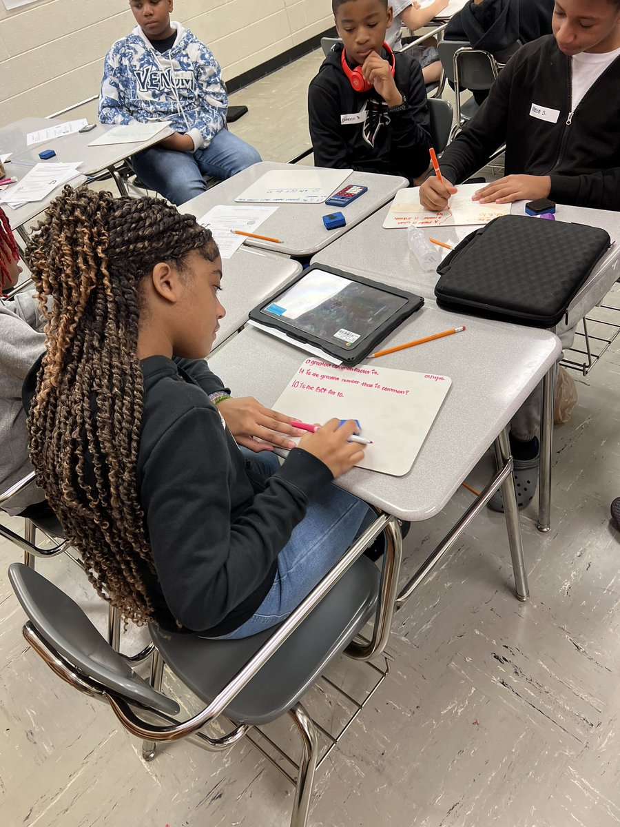Who said we didn’t learn during breaks? Today was day one of our Math Enrichment for our 6th graders! Ps and Ss were eager to participate! The turnout was amazing! #HCSStrategicPlan in action! @wilkerson_banks @serveandlead613 @RobynWhiteHCS @LindseyClass @mrsflthompson