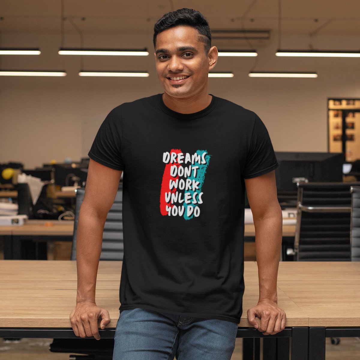 Excited to share the latest addition to my #etsy shop: Dreams Dont Work Unless You Do T-Shirt etsy.me/3IkGwBh #dreams #work #hardwork #phoniczoomdesign