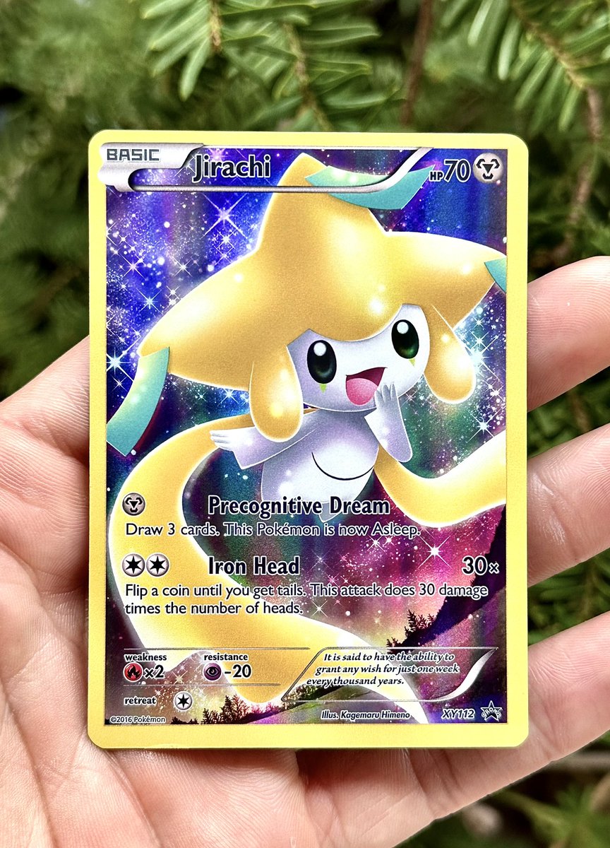 TokyoPitBuLL's tweet photo. Giving away this Jirachi XY112 black star promo

Just retweet this tweet 

Winner picked Tuesday 2/28 🖤✨ https://t.co/VX3qfYb8H4
