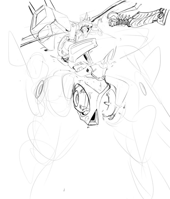 前に途中まで書いて放り出したラクガキ完成させたい
鬼イメージの戦術機・悪路王(仮) 