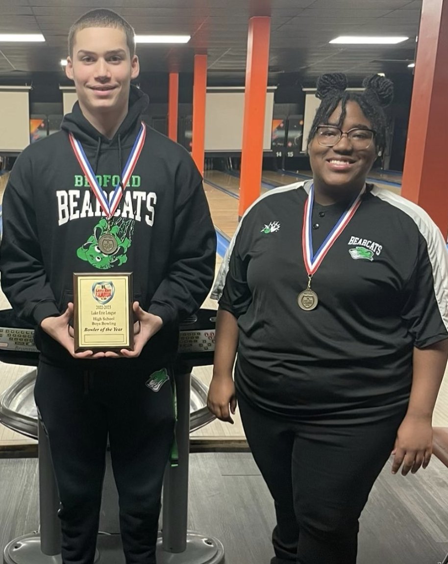 Bedford High School, Ohio on Twitter "Bedford bowlers Danny Bridgeforth and Latia Grimes are