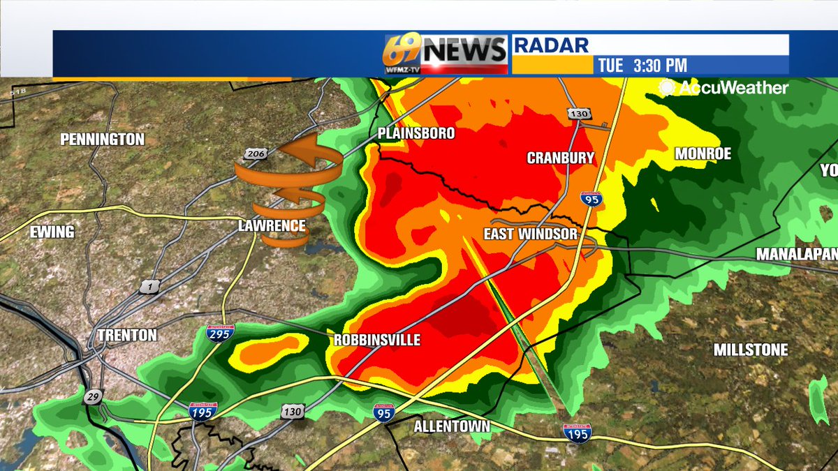 Meteorologist Dan Skeldon on Twitter "Strong rotation and a possible