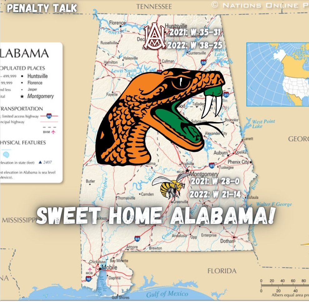 So we own the state of Alabama unlike the florida pwi schools.