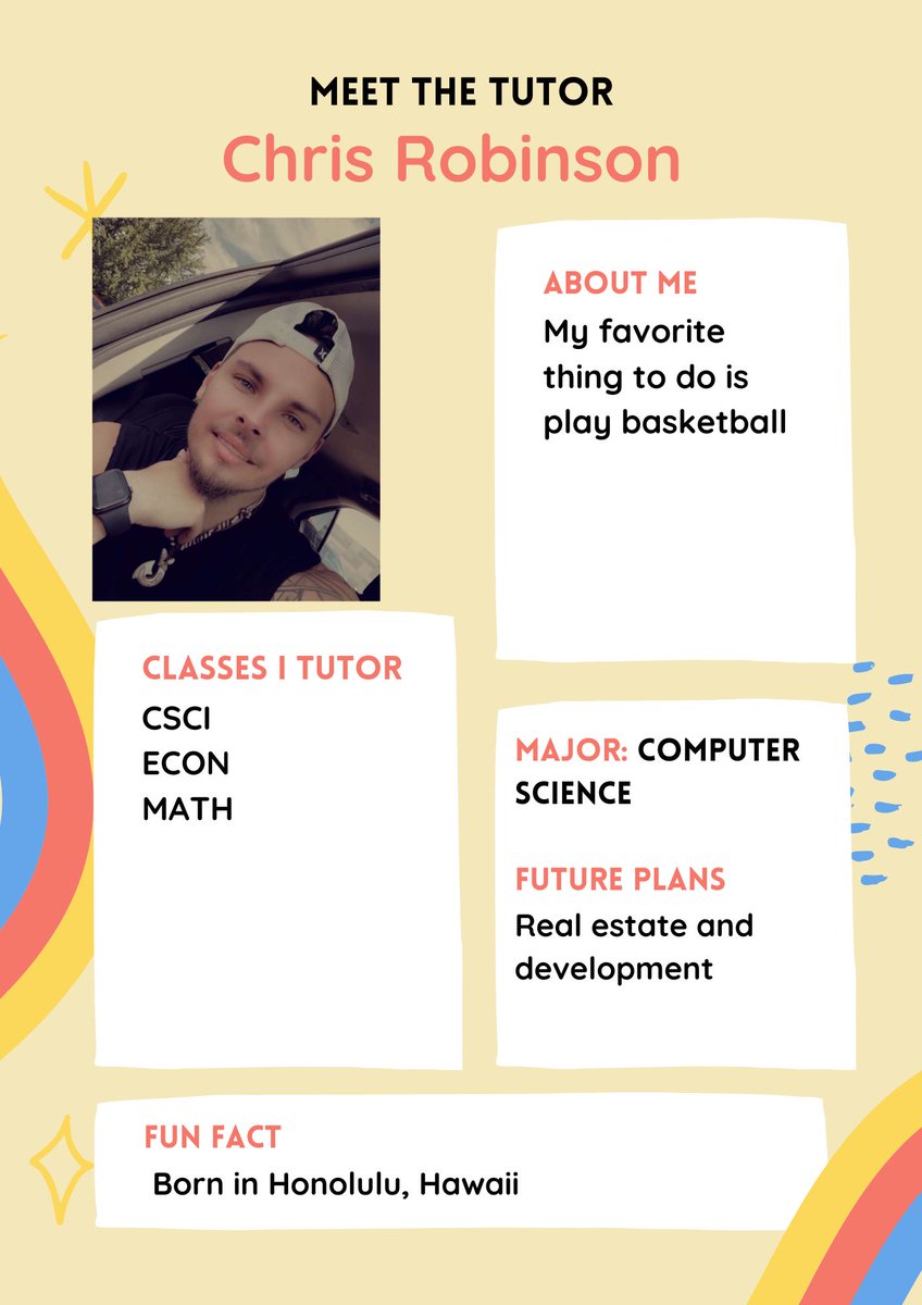 ndsutriosss's tweet photo. Meet our tutor, Chris! #ndsutriosss #trioworks https://t.co/daMnd4Z86u