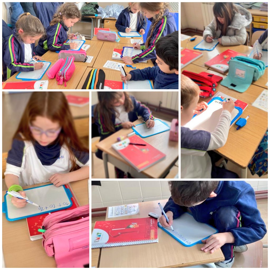 fecmips's tweet photo. 10,20,30,40,50,60,70,80,90.
Nos dejamos el 100 para dárselo a la clase de #primeroEP porque no trabajan de 10,lo hacen de ¡💯!
¿Hay algún material que le guste más que sus #pizarritasblancas?
Una buena manera de reforzar cálculo mental y practicar.
#mates #primaria @colegiosfec https://t.co/4tnu8kyvQH