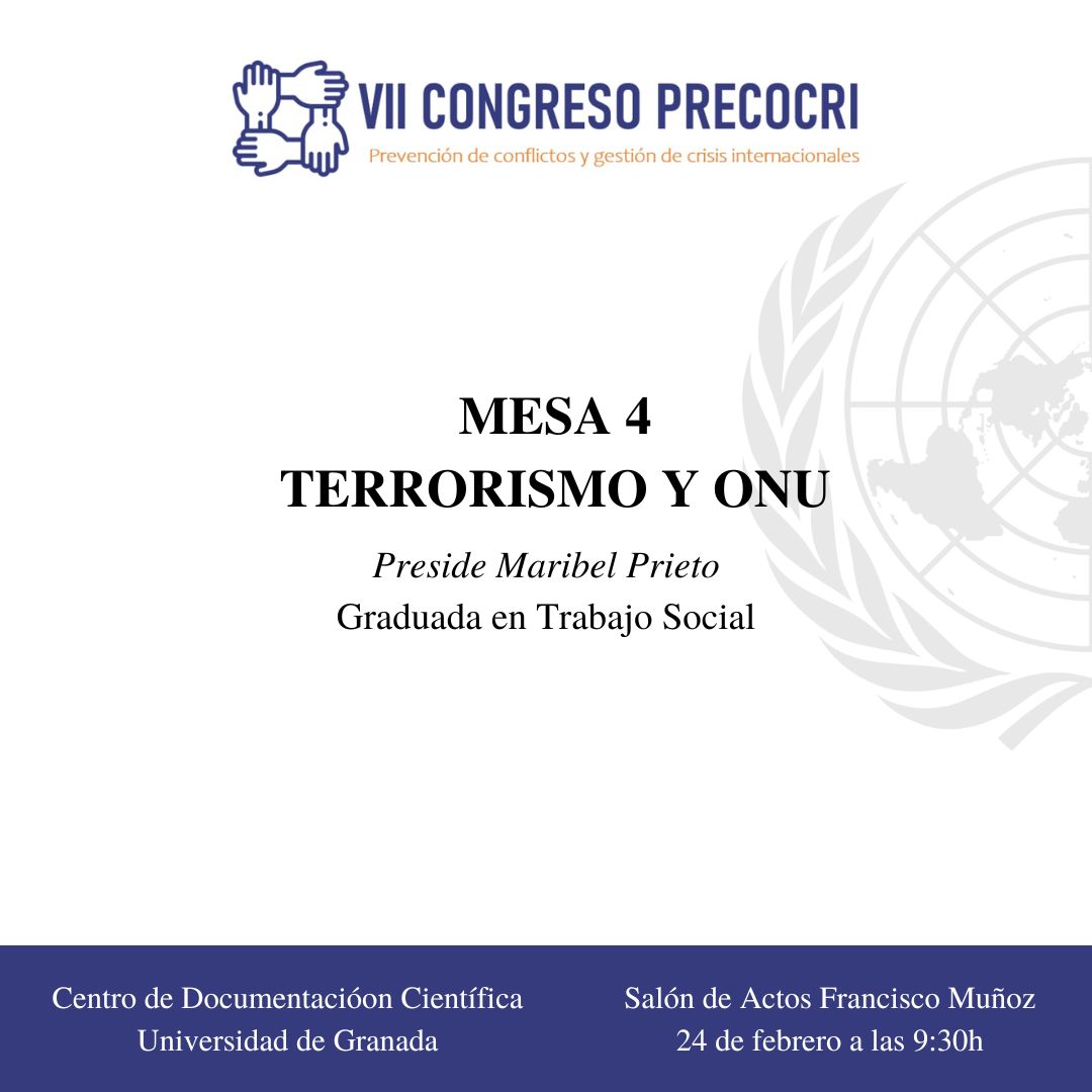 PrecocriVii's tweet photo. Nuestra última mesa será presidida por Maribel Prieto, graduada en Trabajo Social https://t.co/MDJEs1dOEf