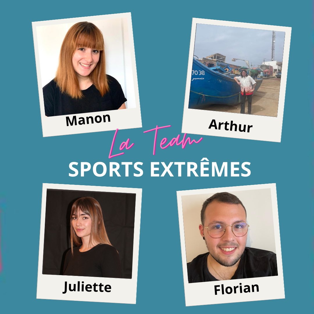 SportsXtremesMC's tweet photo. Prêt à surfer sur la vague numérique ? Rencontrez notre équipe d’experts : Manon, Florian, Arthur et Juliette ! 🤘
Elle vous fera découvrir comment les technologies digitales révolutionnent même les sports les plus extrêmes 🏄‍♂️🌊#sportsXtremes #TransfoNum #mbadmb https://t.co/F0mKbWRxX4