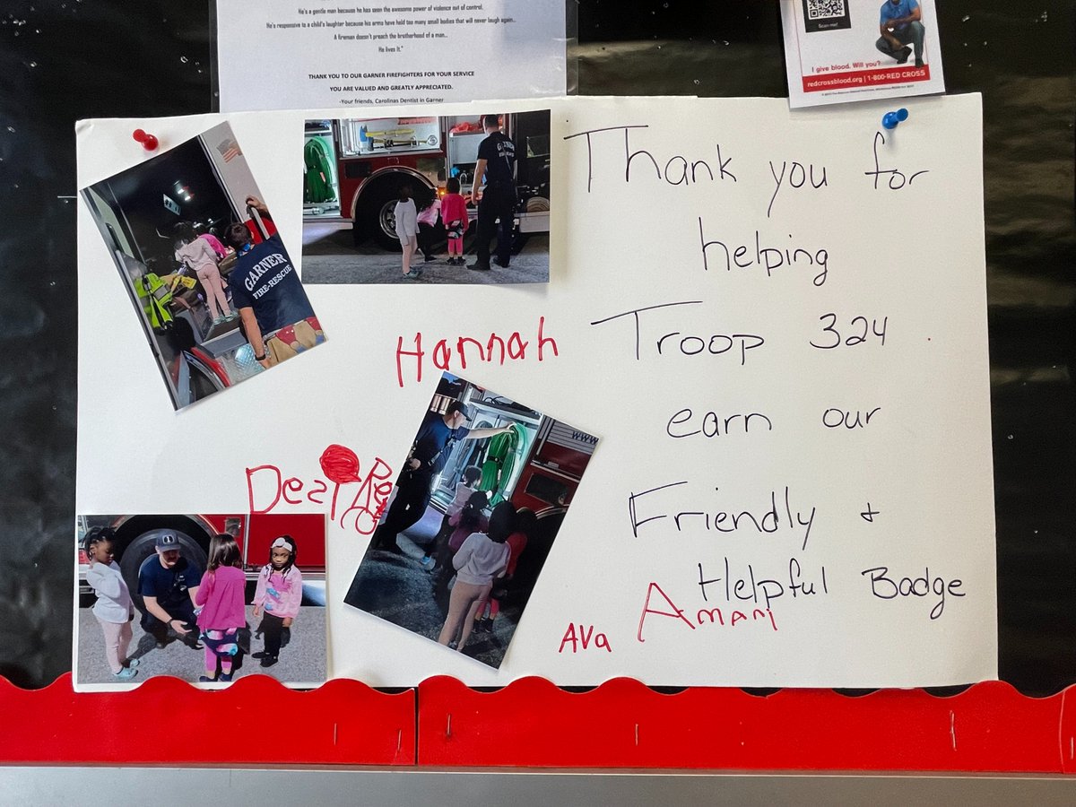 We enjoy the pictures we receive from our young citizens, thanking us for teaching them to stay safe and about our department.