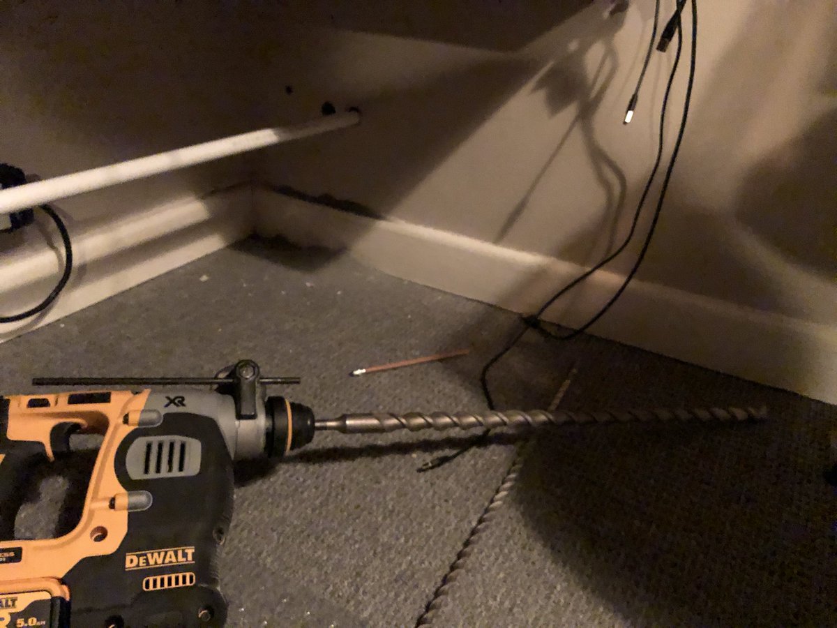 Shack rebuild in progress. Working from home on another PC thankfully. 

Reworking the antenna earth, running new coax, moving antennas. Busy busy! Fun!!