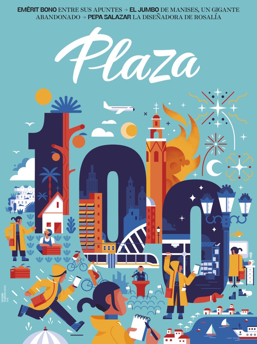 🔴 Este miércoles el los quioscos y en la app, el número #100 de la ⁦<a href="/RevistaPlaza/">Revista Plaza</a>⁩
