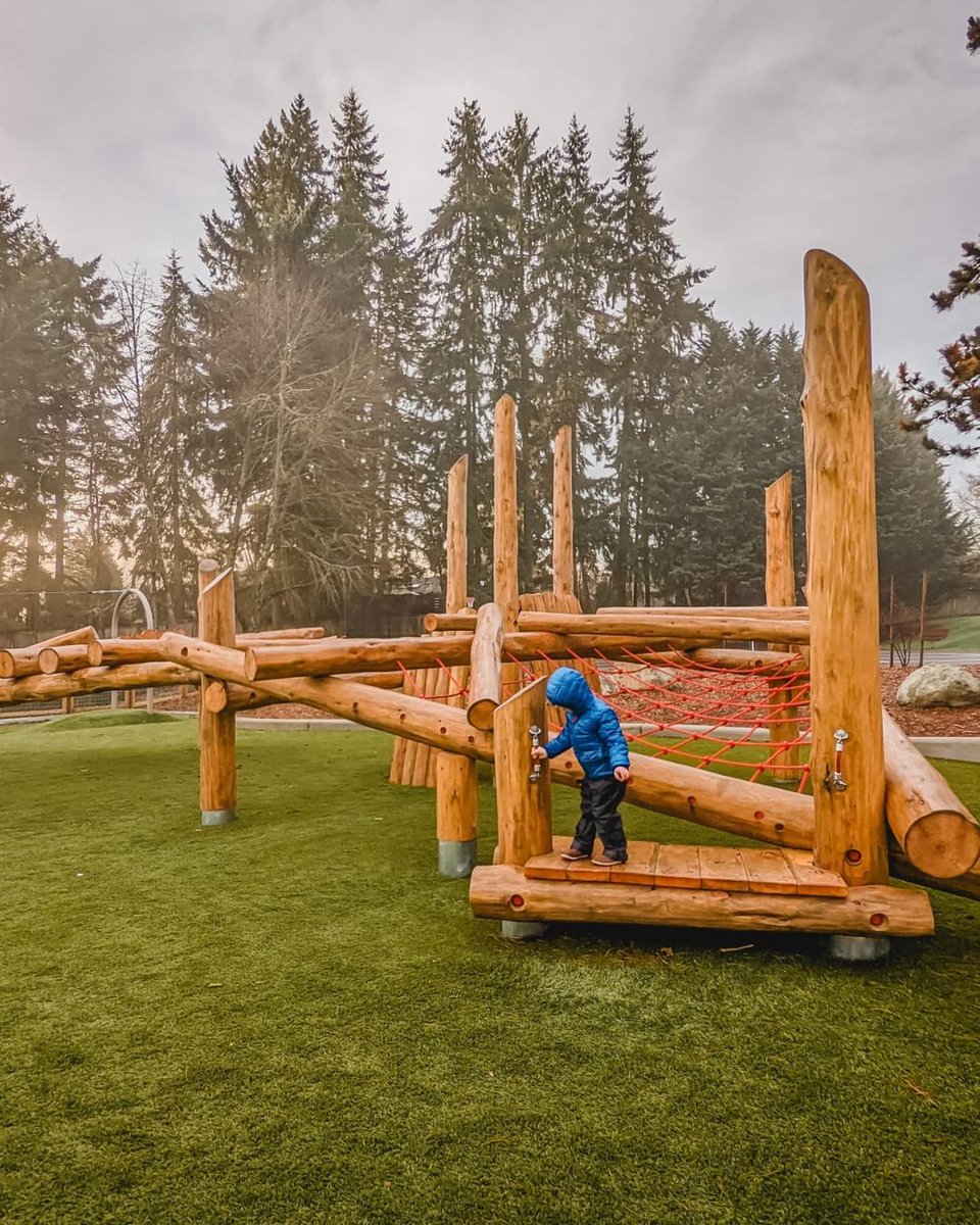 VisitRedmond's tweet photo. Ready to soar through the treetops? Redmond's Westside Park boasts the city's very first park zipline system! But that's not all โ the park's newly renovated wooden log structures offer endless opportunities for adventure and fun ๐ณ๐คธโโ๏ธ #OurRedmond #GeekOutInRedmond https://t.co/cGITSYxpzz