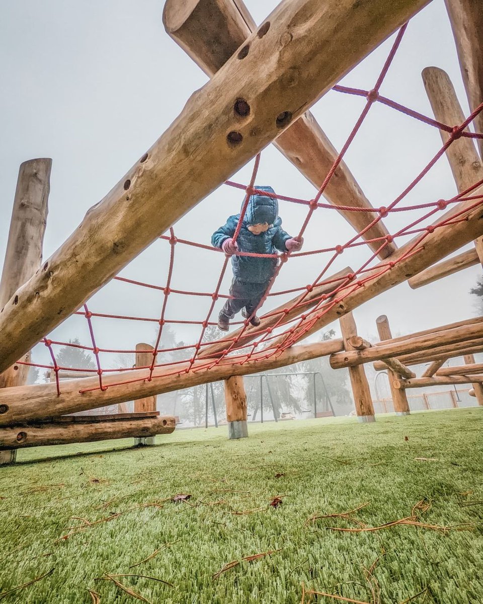 VisitRedmond's tweet photo. Ready to soar through the treetops? Redmond's Westside Park boasts the city's very first park zipline system! But that's not all โ the park's newly renovated wooden log structures offer endless opportunities for adventure and fun ๐ณ๐คธโโ๏ธ #OurRedmond #GeekOutInRedmond https://t.co/cGITSYxpzz