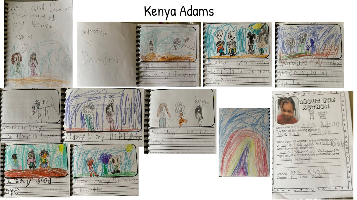 MTPScurriculum's tweet photo. First grade students in Mrs. McGuigan and Miss Delayo's class celebrated being writers with a publishing party today! Check out their use of descriptive details, feelings, closure, and even some dialogue! #publishedauthors https://t.co/sFxZOWQz2P