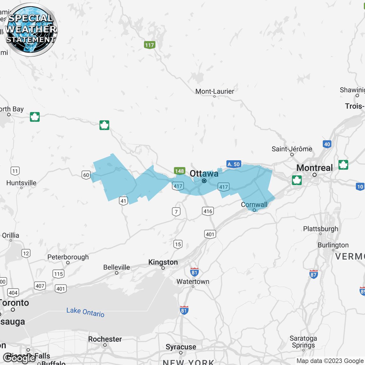 Instant Weather Ontario on Twitter "onstorm 356p SPECIAL WEATHER