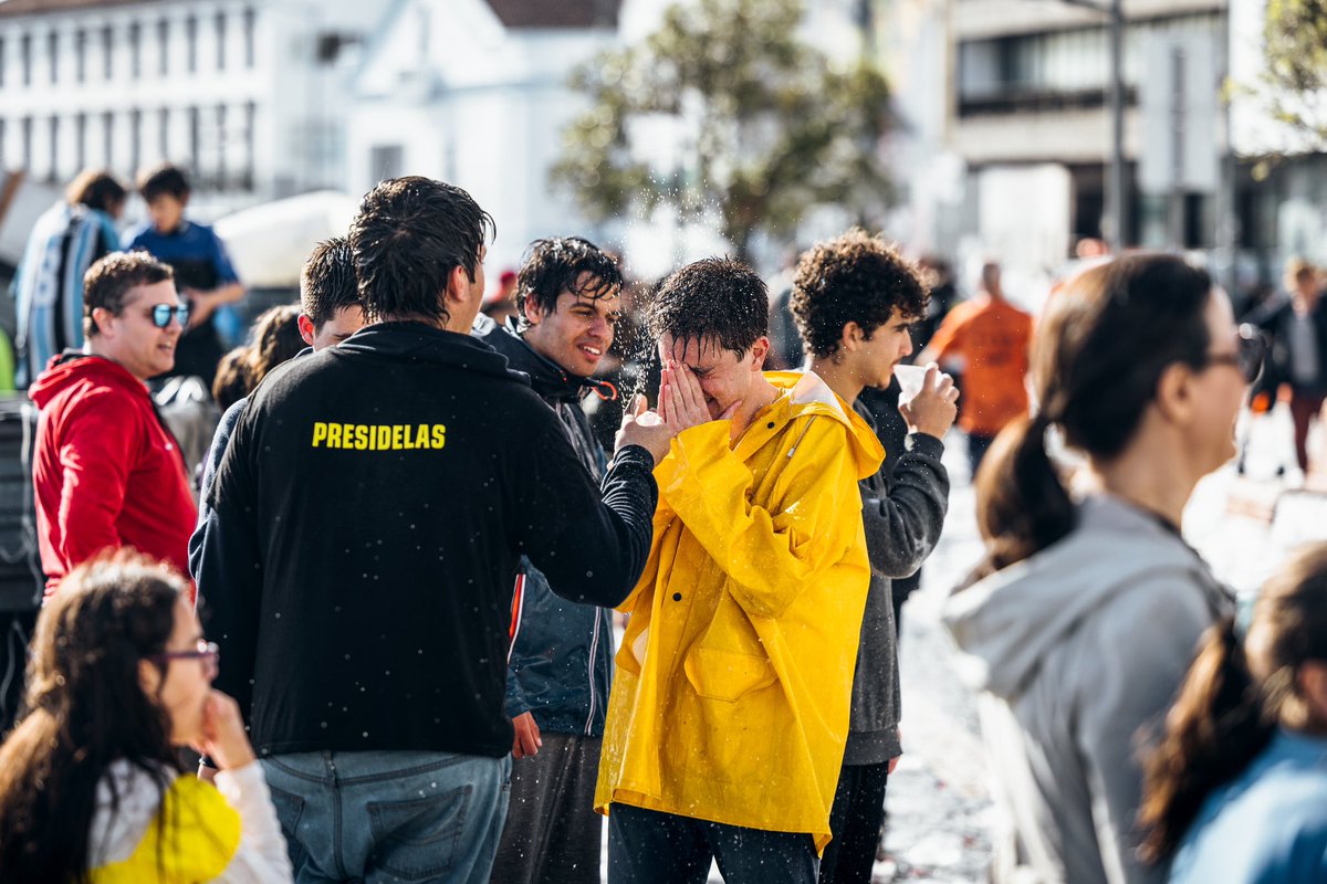 Battle of Limas, Water fight in Ponta Delgada (São Miguel, Azores). Regional tradition during the carnival 🎭