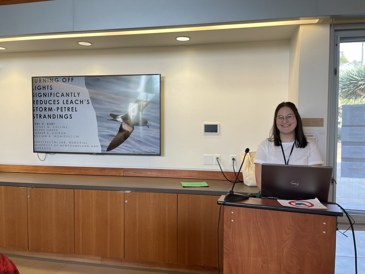Had the wonderful opportunity of presenting at #PSG2023 this past week! A great way to meet others in the seabird world and hear all about research being done across the globe 😊