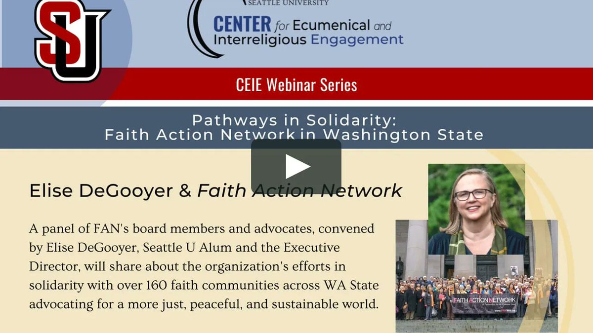 CenterEIE's tweet photo. Visit our latest CEIE Webinar Recording, 'Elise DeGooyer - Pathways in Solidarity: Faith Action Network in Washington State ' Now Available on our CEIE Vimeo Channel: 
https://t.co/5VABHBNmEH 
#CEIE #CEIEWebinar #EliseDeGooyer https://t.co/kWdMg7kHAp