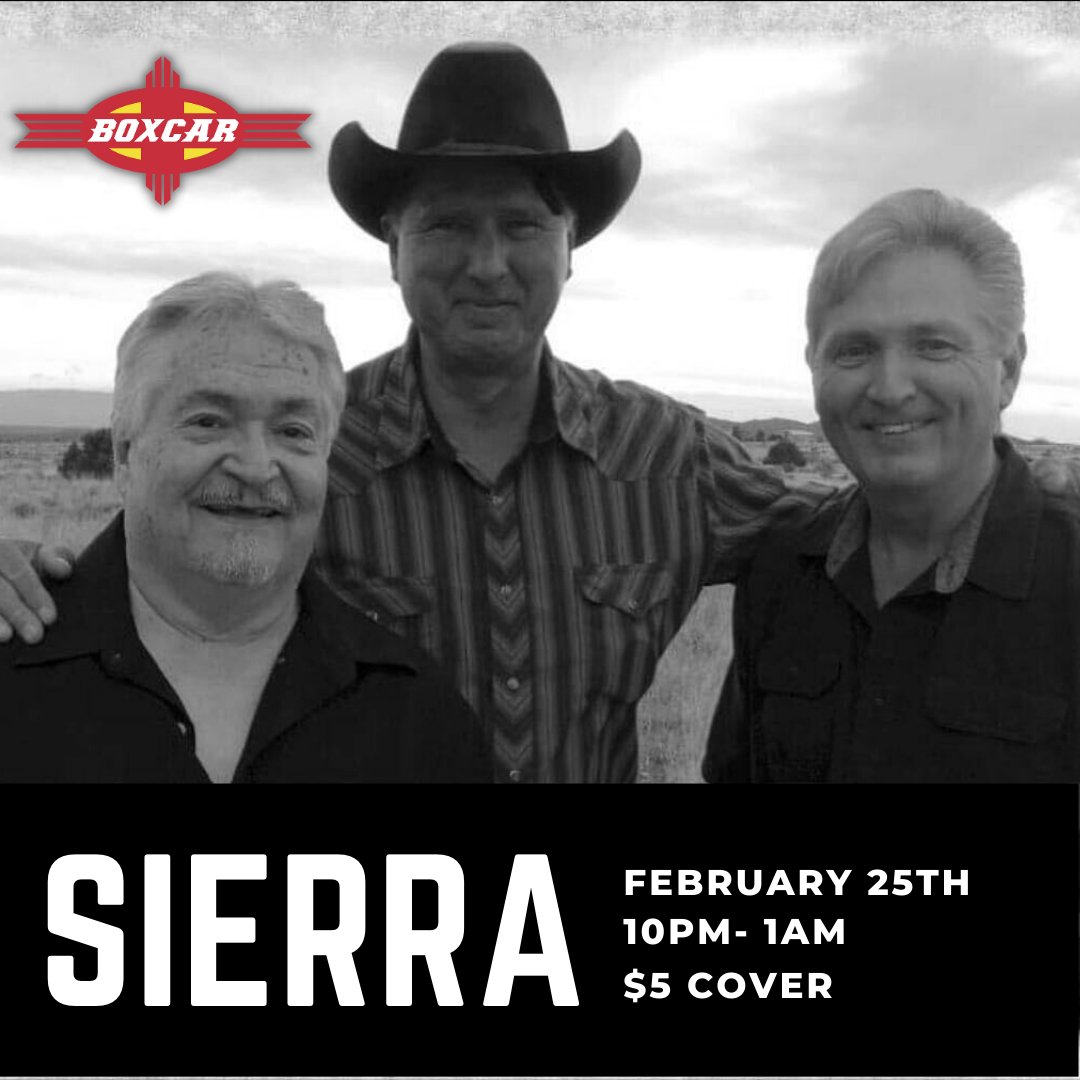 BoxcarSantaFe's tweet image. Country and classic rock go together like Boxcar Santa Fe and good times. Meet us on Saturday the 25th at 10pm for a great night of music provided by the band Sierra. $5 cover.#santafeevents #santafenewmexico