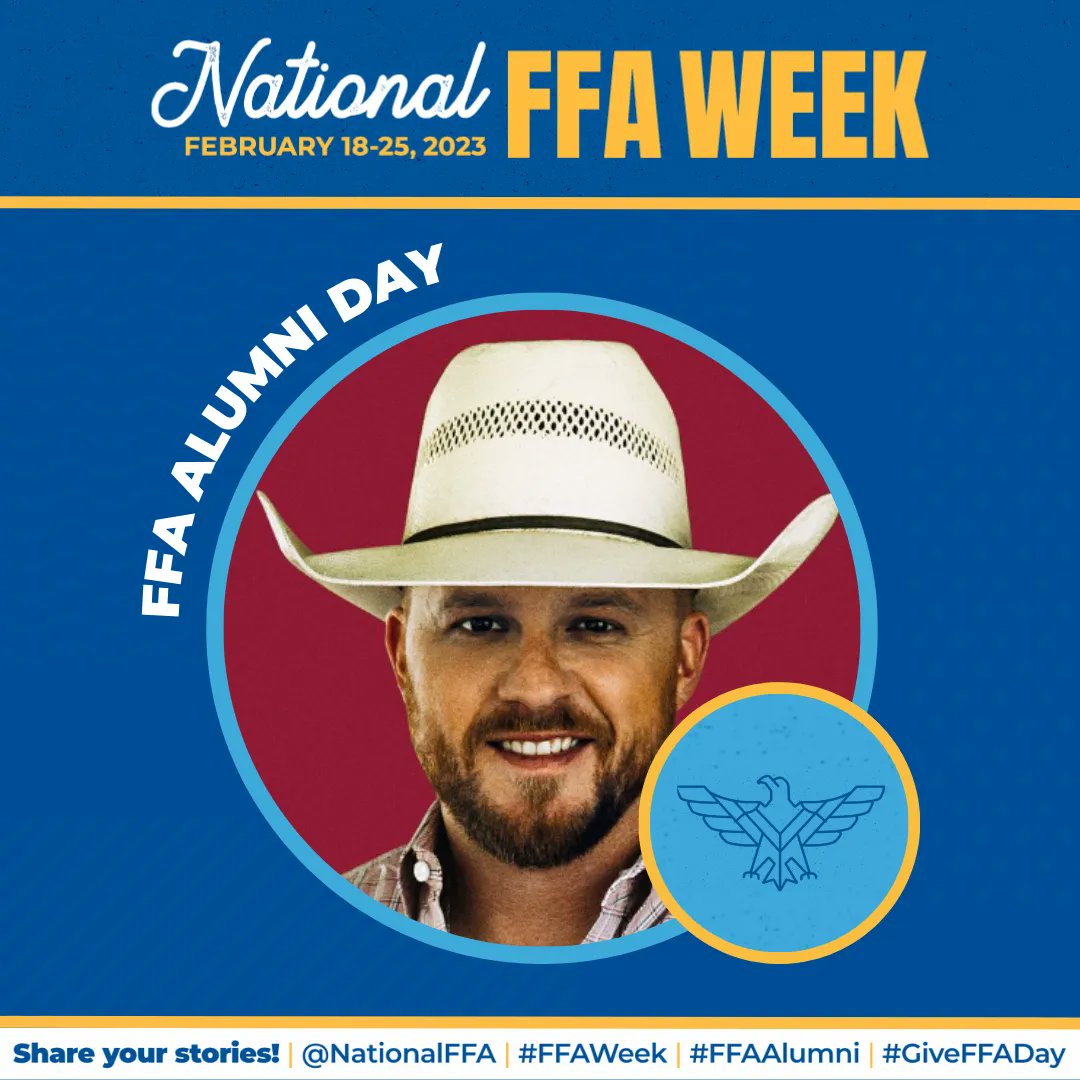 OfficialRFDTV's tweet photo. Happy FFA Alumni Day to @codyjohnson! @NationalFFA 

#FFAWeek23 #ForeverBlue #CodyJohnson https://t.co/C7i3c1kSu4