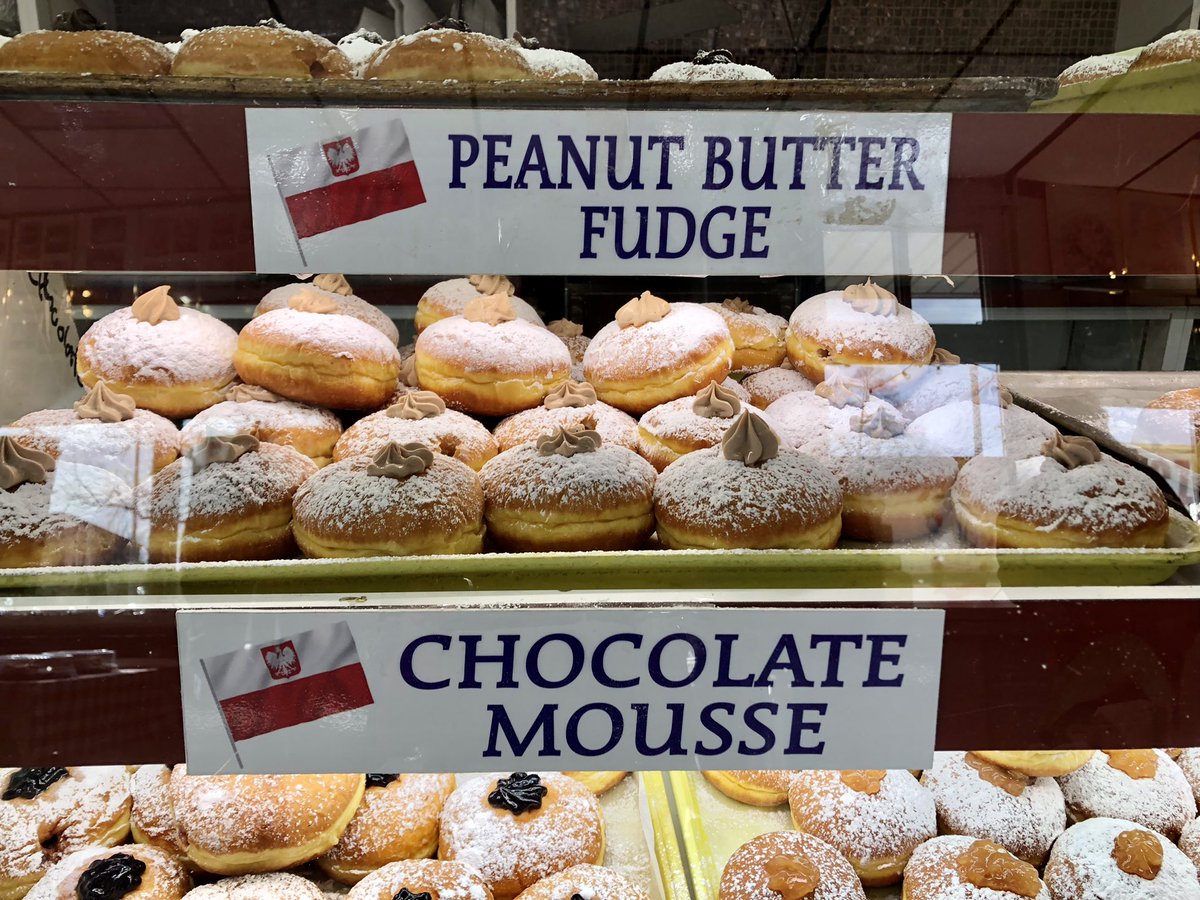 Ward 2 Councilwoman Debbie Lime and I visited Colozza's Bakery this morning for Paczki Day. Fourteen different flavors meant paczki lovers had many delicious options. #paczkiday