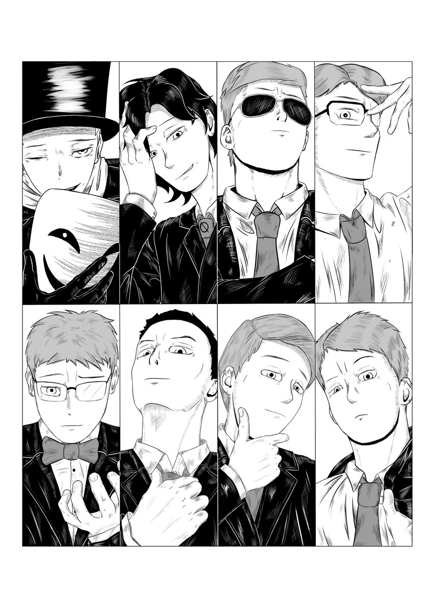 sazakiira's tweet photo. A little doodle with all my irl friends. https://t.co/ct4U8scXXl