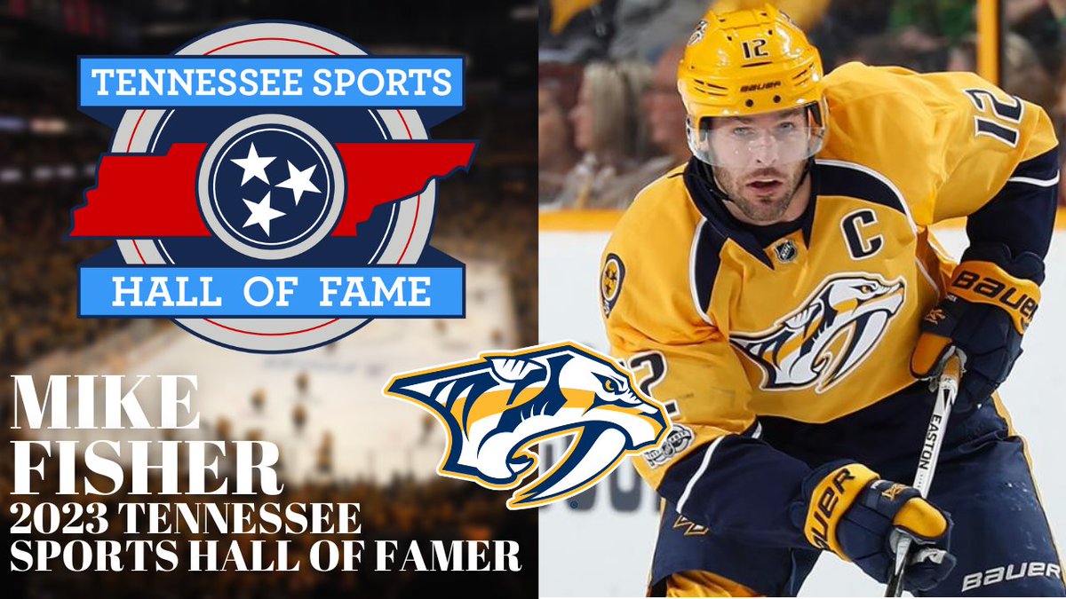 BREAKING: Tennessee Sports Hall of Fame, sponsored by the @TNLottery, to induct former @PredsNHL Captain Mike Fisher into Class of 2023. tshf.net/uncategorized/…