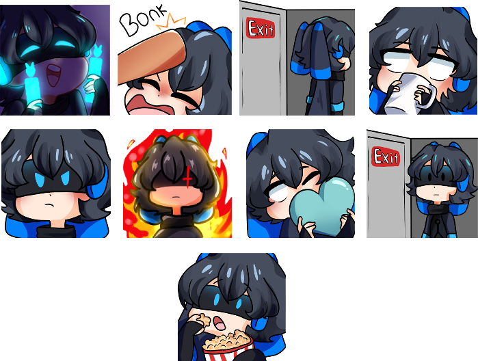Looking for cute emotes for twitch?hop into my DM's<3 #twitch #logo #2d #3d #ENvtuber #gamers #overlays #twitchstreamer #vtuber #streamer #SmallStreamers #VtuberStreamers #TwitchAffiliate #emotestwitch #chibiemotes
