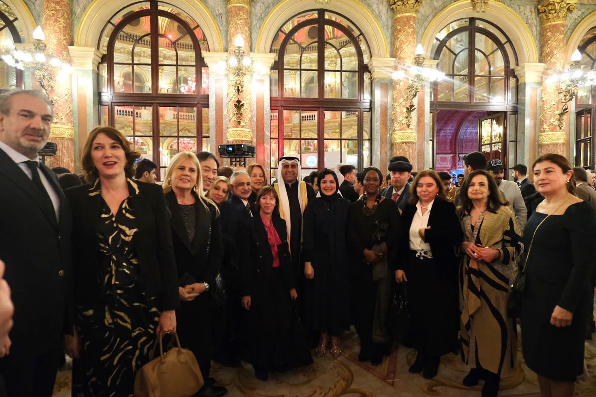 HaifaAlMogrin's tweet photo. Sincerely honored to attend tonight’s reception celebrating the State of Kuwait’s 62nd #NationalDay 🇰🇼
Grateful for the invitation by H.E Permanent Delegate @Adam_Almulla and wishing our dear neighboring country a bright and prosperous future 🇰🇼🇸🇦 @KuwaitUNESCO https://t.co/XPB1qFXMQf