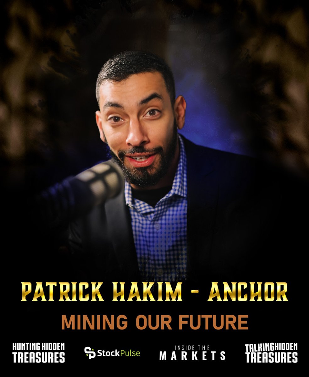 StockPulseCom's tweet photo. StockPulse is excited to announce Patrick Hakim as Anchor and Lead Treasure Hunter of the Hunting Hidden Treasures reality show project. Stay tuned!
#preciousmetals #gold #silver #minerals #mining #miningourfuture #huntinghiddentreasures https://t.co/dtHvuUdyP6