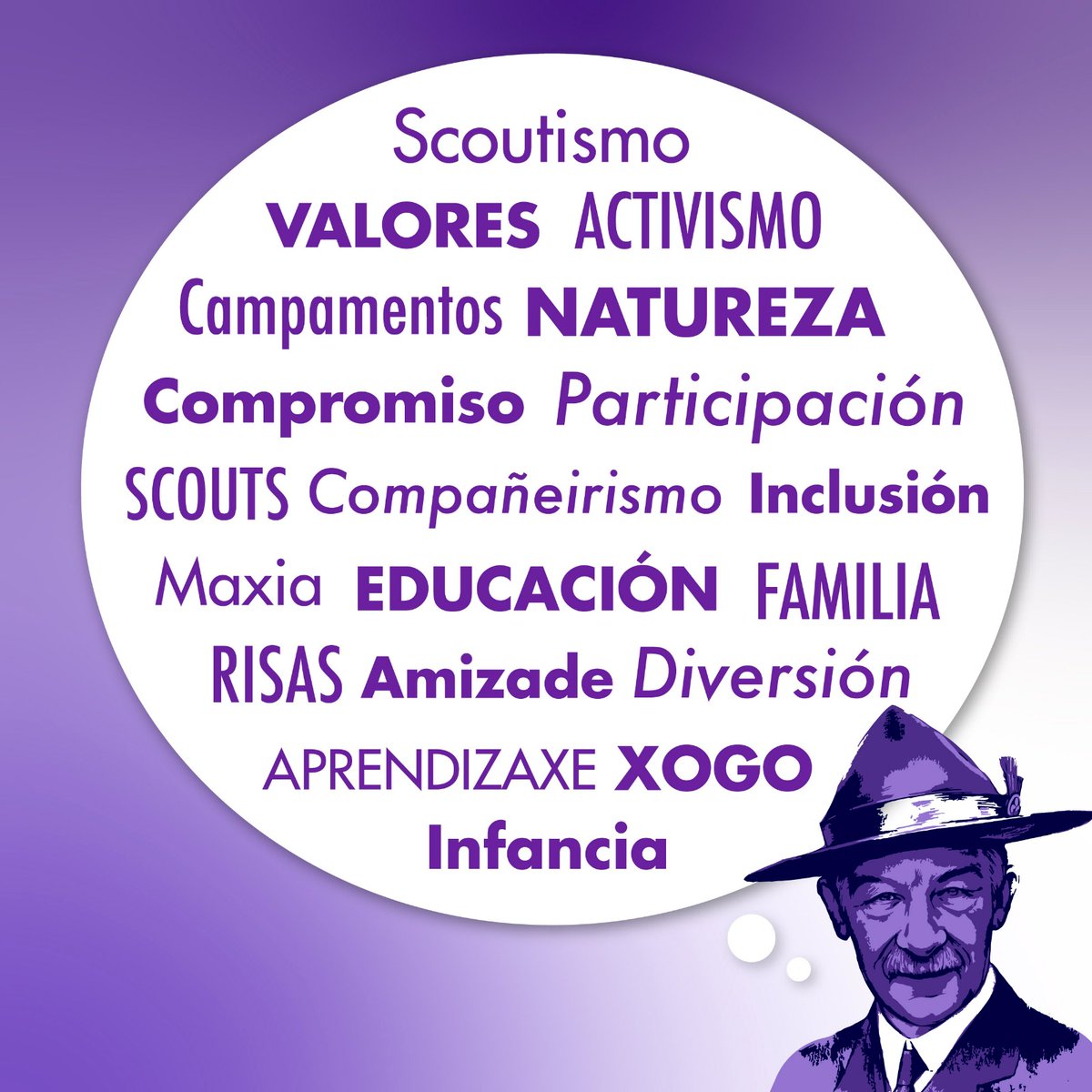 AsdeScout's tweet photo. Mañana 22 de febrero se celebra el Día del Fundador y Pensamiento Scout, en recuerdo al nacimiento de nuestro fundador Robert Baden-Powell.
@scout_es @584elcarmen
#díadelfundador #badenpowell #scoutingforward #soyscout https://t.co/YGtC2wmh1T