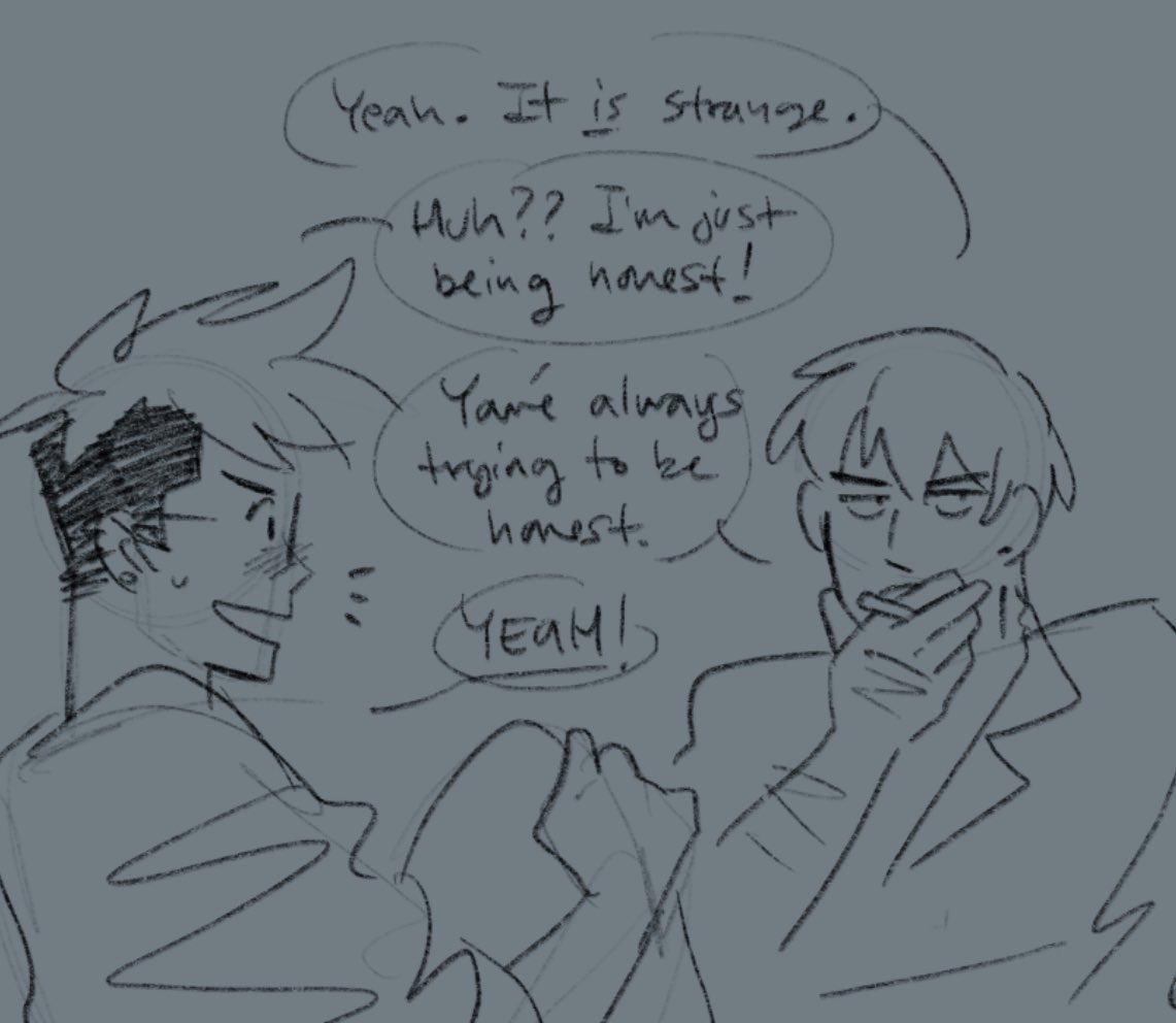 i need to just draw more interaction ideas i have for these two theyre in my brain so much 