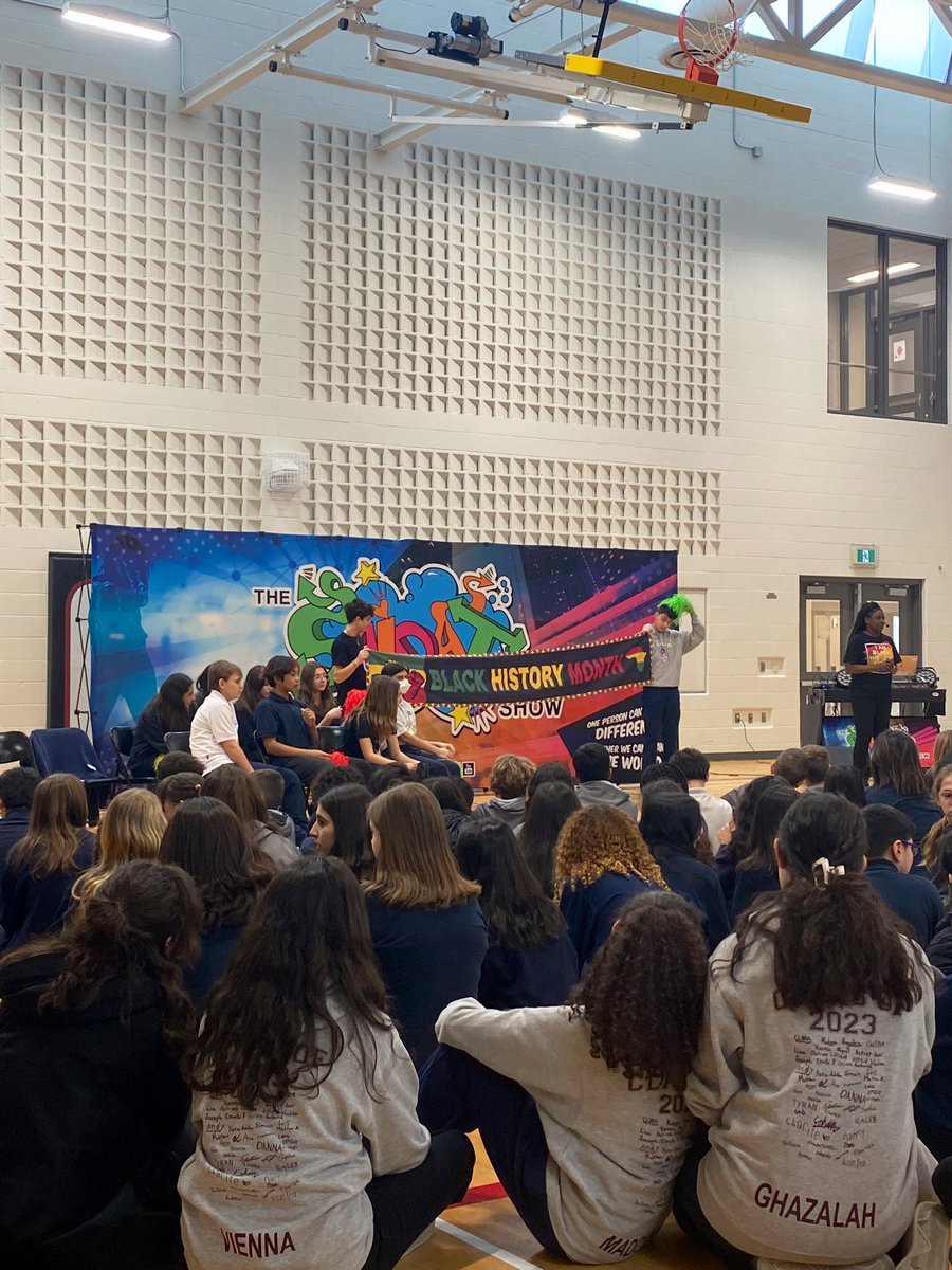 Miss_FergusonH's tweet photo. Today we learned some valuable life lessons, and the meaning of “adversity”. Thank you so much @saidat2motivate for inspiring our school community! @StGregoryHCDSB https://t.co/ptNyjRs64G
