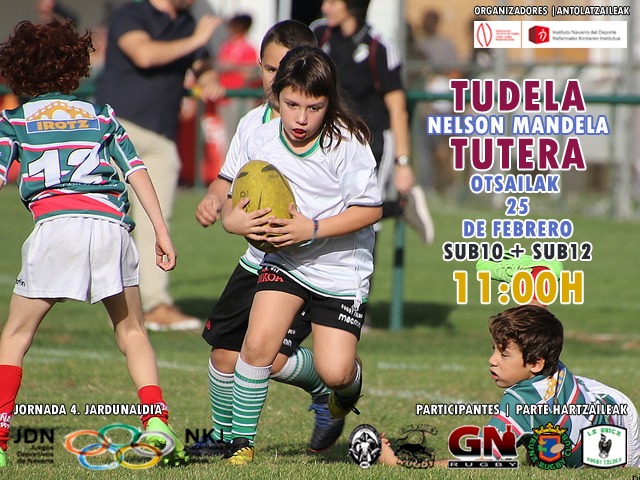 NavarraRugby's tweet photo. El próximo sábado os esperamos en el Nelson Mandela. Ven a apoyar la Escuela del GNR. https://t.co/LjQzH3J9Sc