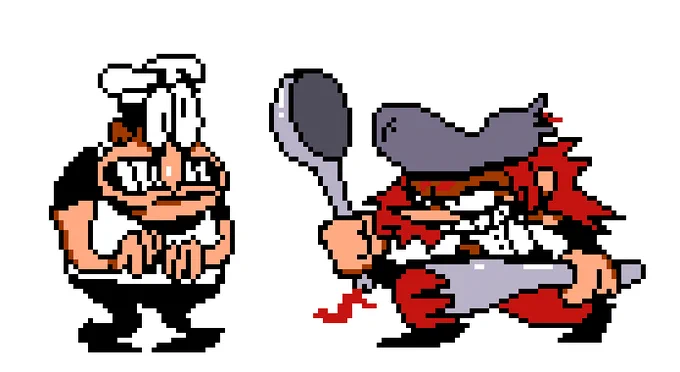 Chef Marmelade!Thought it'd be funny to create a pizza tower version of captain syrup from wariosprite on them by  #pizzatower 