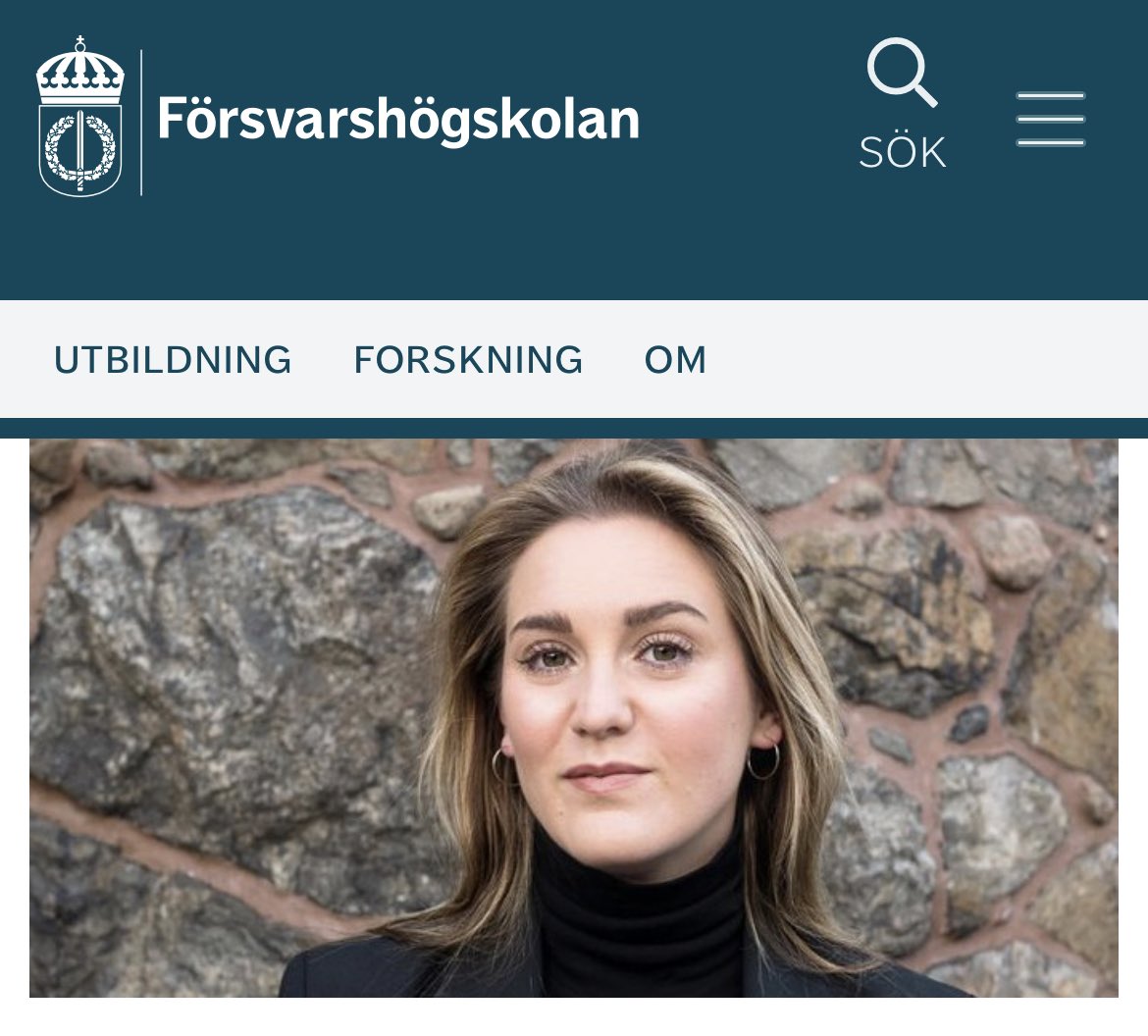 Ett fint porträtt av min fantastiska kollega <a href="/LindaAhlerup/">Linda Ahlerup</a> på <a href="/Forsvarshogsk/">Försvarshögskolan</a> 

”Linda arbetar mot extremism och terrorism”.
fhs.se/arkiv/berattel…