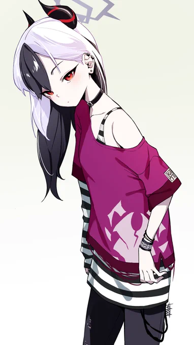 #ブルアカカヨコの私服妄想 