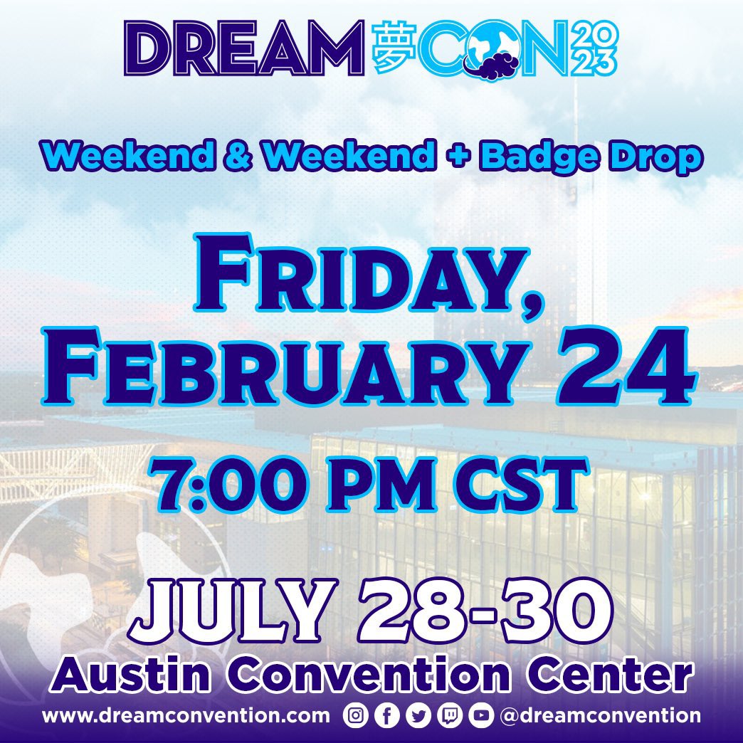 The drop is approaching. We hope those of you who purchased Beyoncé tickets saved some $.

We recommend all aspiring exhibitors, press, panelists, volunteers &amp; contestants purchase a badge, as rejected applicants will not have an opportunity to purchase one post public releases.