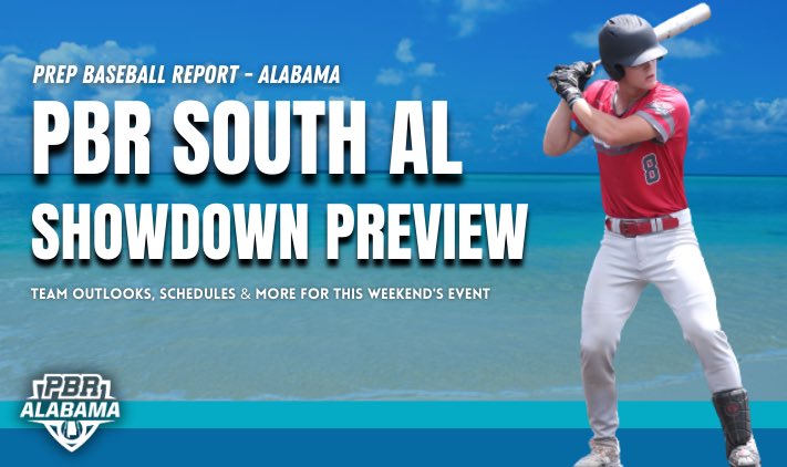 PrepBaseballAL's tweet photo. 𝐏𝐁𝐑 𝐒𝐨𝐮𝐭𝐡 𝐀𝐋 𝐒𝐡𝐨𝐰𝐝𝐨𝐰𝐧 🏝️

Another big weekend on deck with 1️⃣4️⃣ quality programs across the state of AL.

+ Team Outlooks 🔍
+ Top Returning Players 👤
+ Team Schedules 🗓️

... &amp; more provided at the link below. ⤵️

𝐏𝐑𝐄𝐕𝐈𝐄𝐖 ➡️: https://t.co/NaMXkc0OD7 https://t.co/KEQ1OBo1zY