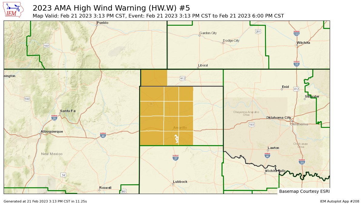 Texas Weather Alerts on Twitter "AMA issues High Wind Warning for