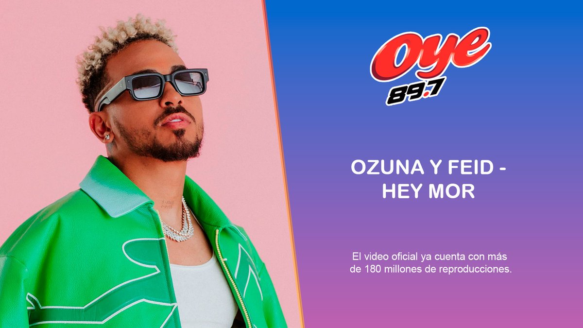 Oye897's tweet photo. #HeyMor de @ozuna y @feid . Es uno de los Pop Trends más votados de esta semana.
¿Tu también quieres que tu artista favorito entre a los #PopTrendsConPaoSasso?
Usa el hashtag para posicionar a tu artista favorito 🔥🎶😌 https://t.co/y2D2jKjESO