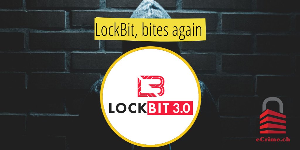 ecrime_ch's tweet photo. The shame-site for #ransomware #LockBit has listed a new organization with 1,001-5,000 employees as a victim. The organization is based in #France and operates in the #MotorVehicleManufacturing sector.
Learn more about our service at https://t.co/LSTgh7nW00. https://t.co/u8OU5efRtB