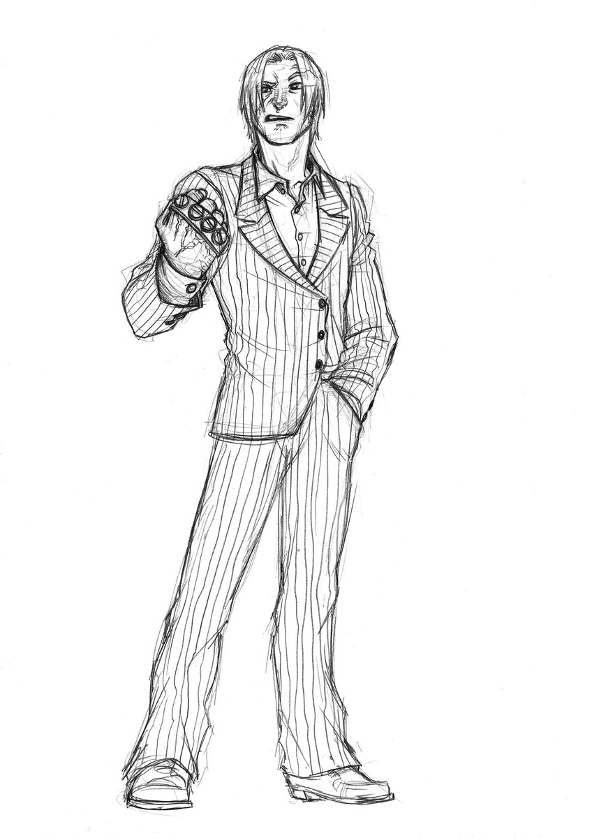 ElectroCereal's tweet photo. Continuing with the reupload of my #onepieceredesignchallenge! It’s #BaratieArc and #Fullbody makes his appearance! Can’t wait to finally draw him as a low rank marine alongside Jango and Hina! (I’m currently in the middle of Arabasta, drawing-wise!)
#OnePiece #OP #OnePieceFanart https://t.co/buuCuLZKUM
