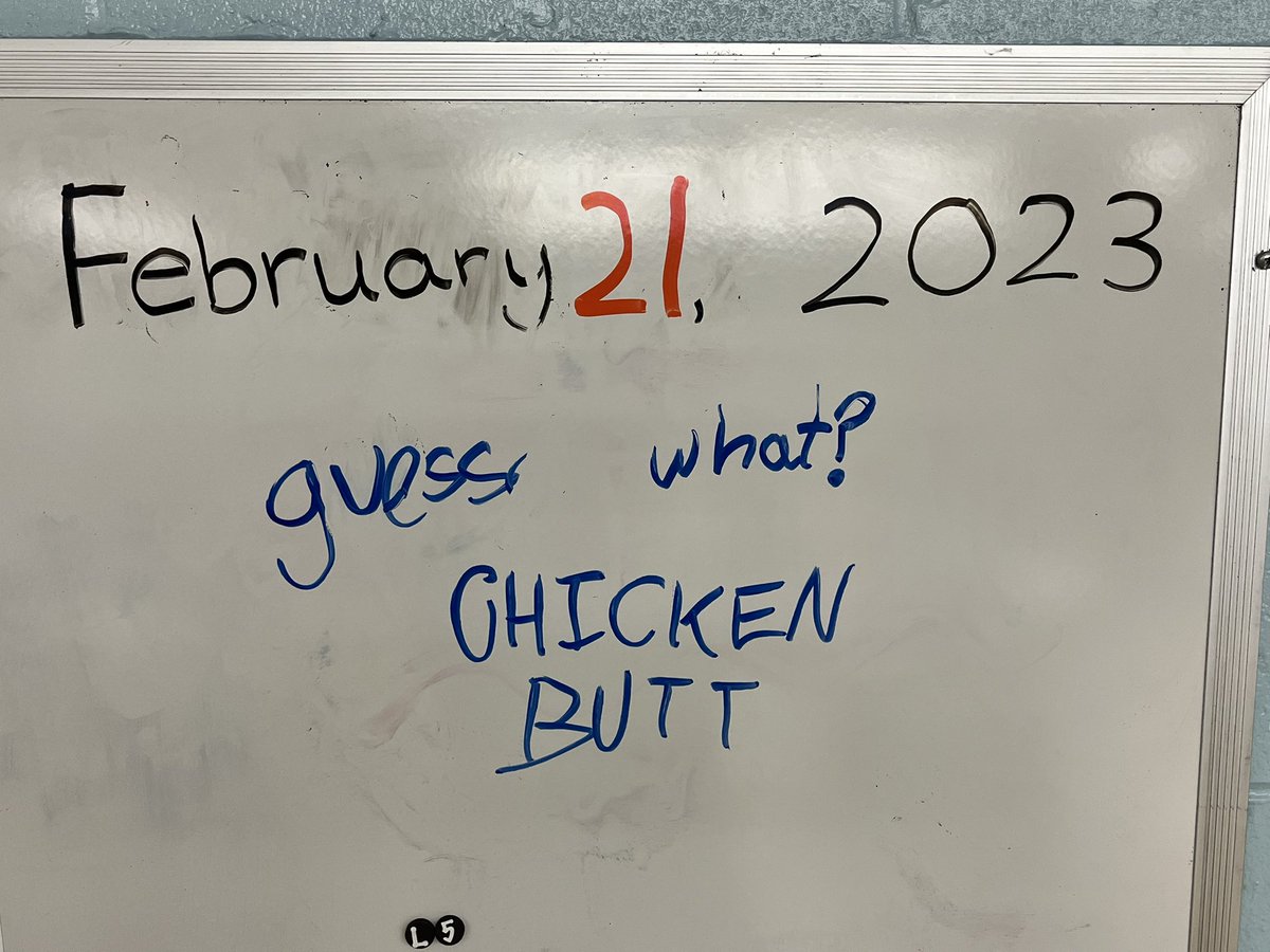 nkeigher's tweet photo. Before I took this photo, it said “geusse what?”  Other 7th grade scientists couldn’t let it pass.  Peer editing for the win! 🤣 https://t.co/sX0kw3UplM