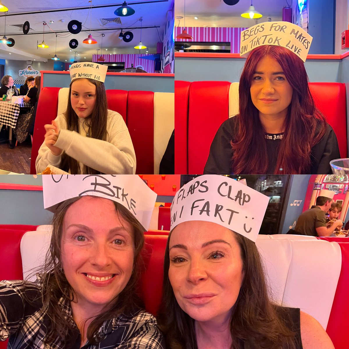 ⁦<a href="/karensdiner/">Karen’s Diner</a>⁩ Such a fun evening and novel way to enjoy dinner! #friends #family #birthday #games #attitude #sass