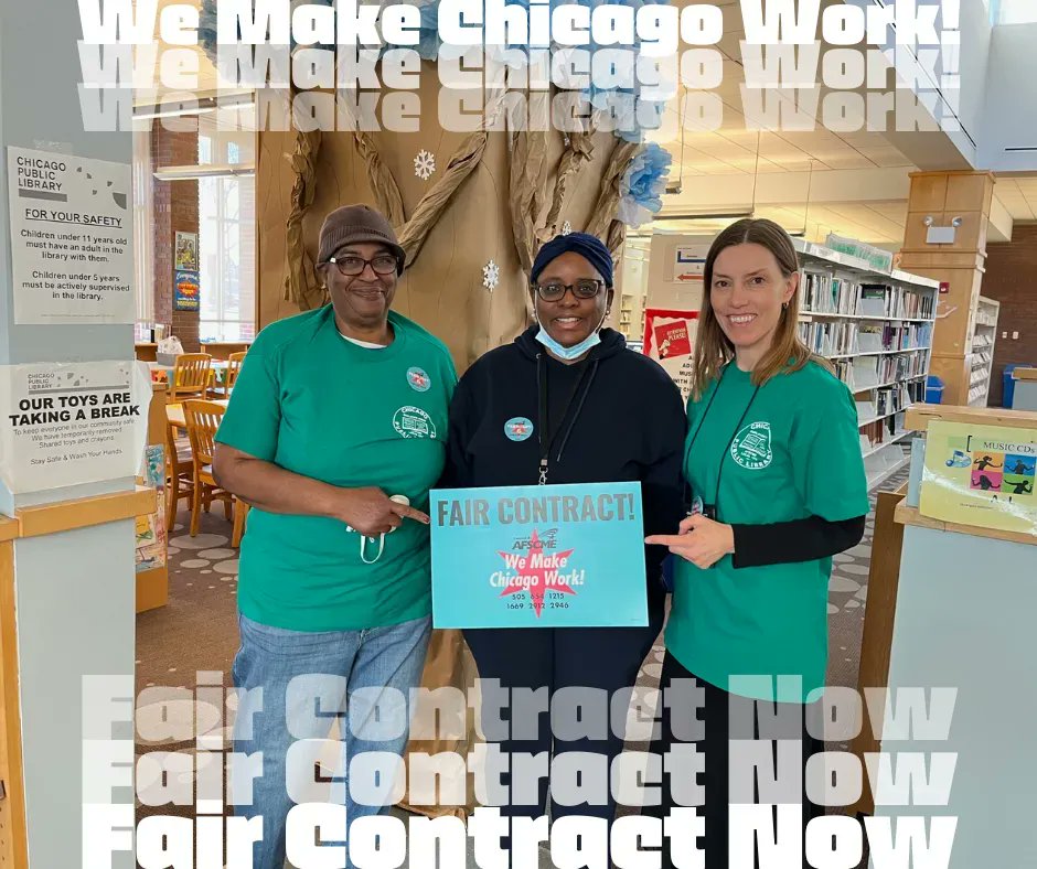 OWLCaucus's tweet photo. Library workers support Chicagoans through crises on a daily basis, connecting patrons to community resources &amp; providing safe spaces. Patrons come back to us for help bc they trust us &amp; know we care about them. We deserve the respect of a #FairContractNow. #WeMakeChicagoWork https://t.co/M1wtr8e1Pd