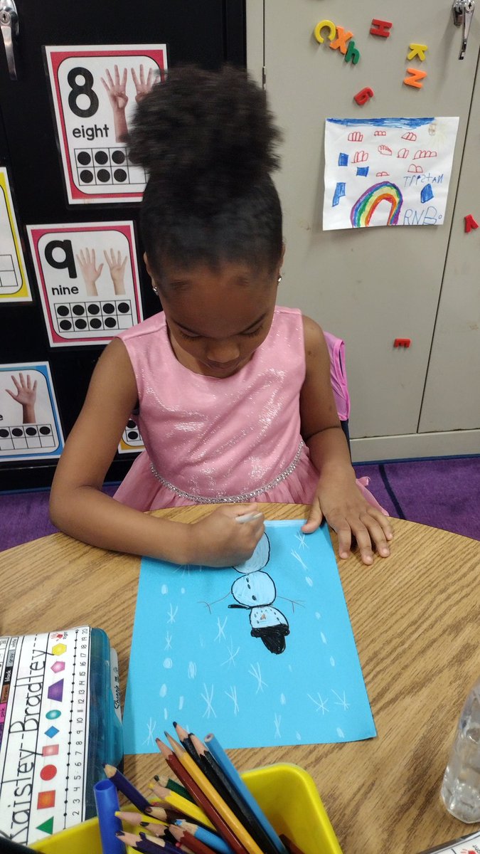 MsBrawnersClass's tweet photo. Working on our "How to Build a Snowman" process board &amp; display for the hall. I'm a firm believer that students' art should always represent the individualized creativity of each student. It's not authentic creativity if it all looks the same. Embracing artistic diversity. ☃️❄️💙 https://t.co/NFcTI9UO3s
