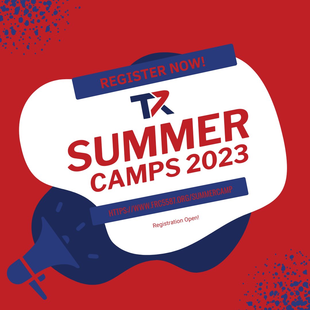frc5587's tweet photo. We're ecstatic to announce this year's summer camps! This year, we're excited to announce a new "Medical Sciences" with @AIM_AHEAD! Registration is open, and for more information, please visit our website at https://t.co/PVWEnZH5Xy. #summercamp #titanrobotics #STEM #frc #Robotics https://t.co/NSnDPxmp7k