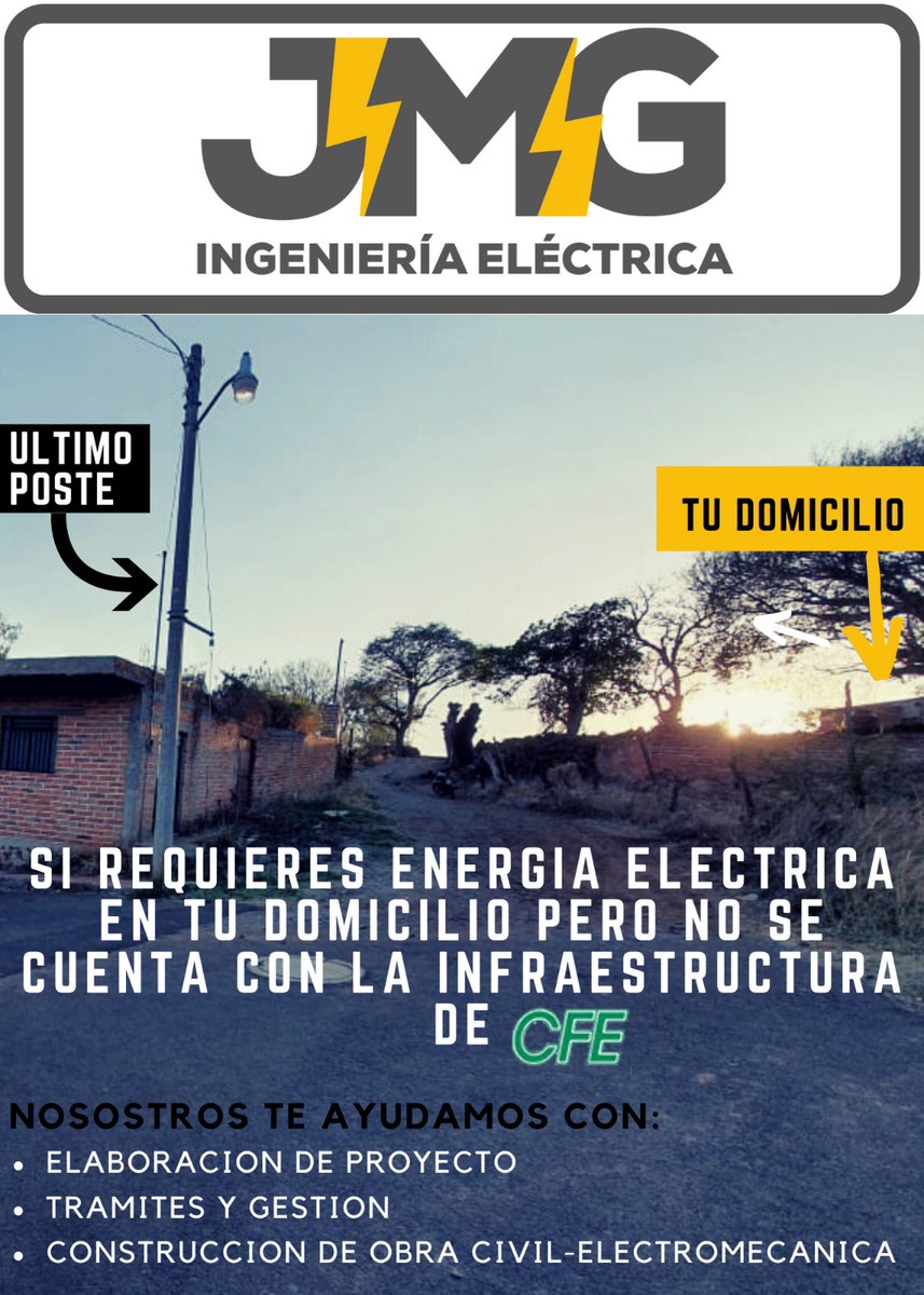 jmgingenieria's tweet photo. #electrificaciones #electrificaciónrural #contratistacfe #contratistaelectrico #jmgingenieriaelectrica #lineaselectricas #instalacioneselectricas #lineasaereas #lineaselectricas #postesdeconcreto #contratistaelectricojalisco #electrificacionesjalisco #SISPROTER #cfejalisco https://t.co/Bg9mFsI4Om