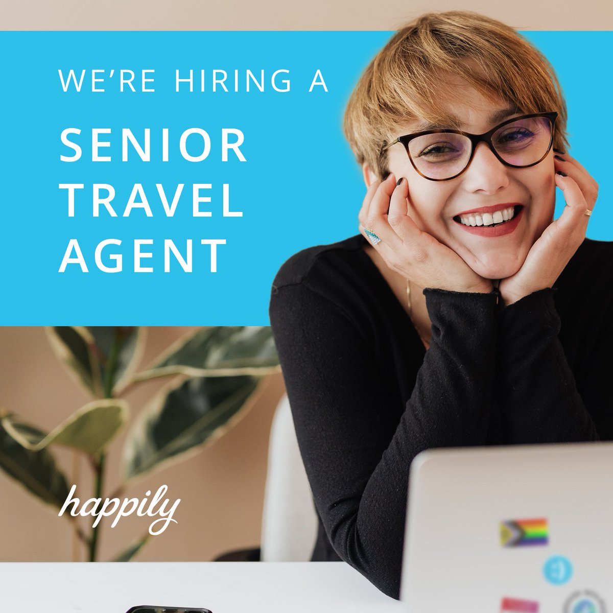 teamhappily's tweet photo. Join Team Happily as a Senior #TravelAgent! 😌✨

We're looking for someone with extensive travel agent experience + a passion for #SustainableTravel.

https://t.co/TJIT9ZhGRm

#TeamHappily #TravelAgent #Hiring #RemoteWork #JobListing #SustainableEvents #Job #TravelAgentJobs https://t.co/pK70y9nzIM